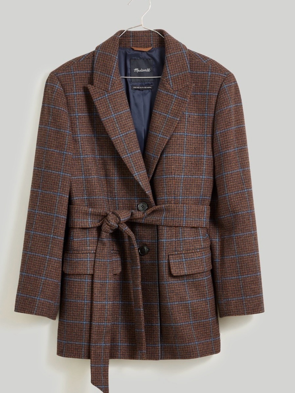 Madewell Bedford Oversized Belted Blazer